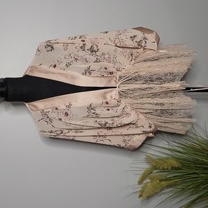 Coco & Jaimeson Blush Kimono with Lace Peplum (xsmall/small